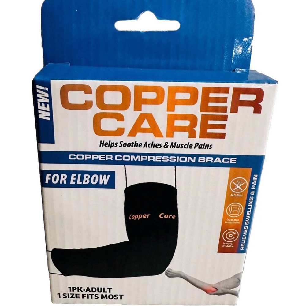 Copper Care Copper Compression Brace for Elbow